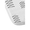 June Journal Minimalist Triangles Memory Foam Bath Rug Black - Deny Designs - 3 of 4