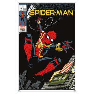 Trends International Marvel Spider-Man: No Way Home - Swinging Comic Framed Wall Poster Prints - 1 of 4