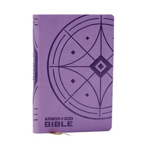 NKJV Armor of God Bible, Purple Leathersoft (Children's Bible, Red Letter, Comfort Print, Holy Bible): New King James Version - by  Thomas Nelson - 1 of 1