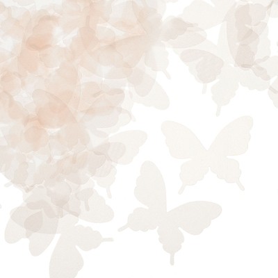 Unique Bargains Organza Intricate Design Embellishments Butterfly Appliques 50 Pcs