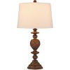 Cal Lighting Kelford 150W 3 Way Resin Table lamp with Taper Drum hardback Fabric Shade. Priced and Sold as Pairs - 3 of 4