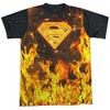 Men's Superman Fire Logo Short Sleeve Costume T-Shirt - 2 of 4