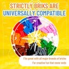 Strictly Briks Classic Flat Bricks Starter Kit, 12 Colors, 144 Pieces, 2x4 Inches, 100% Compatible with All Major Brick Brands - 4 of 4