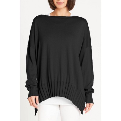 Women's Ribbed Boatneck Top - PLANET by Lauren G.