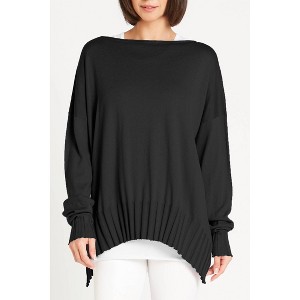 Women's Ribbed Boatneck Top - PLANET by Lauren G. - 1 of 2