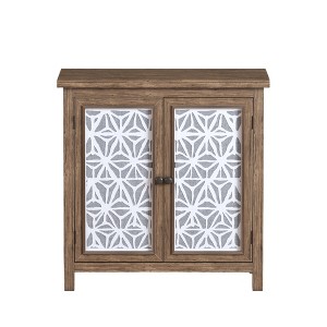 ChicFurnit Utility Storage Cabinets Multi Use Storage Cabinet Floor Cabinet Accent Cabinet for Home Spaces, Brown, 35.43"*13.19"*18.9" - 1 of 4