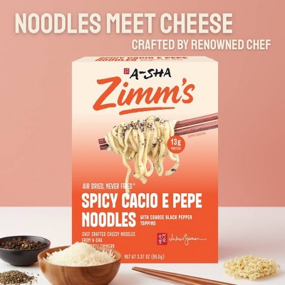 A-Sha Foods USA Zimm's Spicy Cacio E Pepe Noodles - 3.37oz