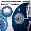 Rubber Bumper Weight Plates 10 LB 15 LB 25 LB 35 LB 45 LB 55 LB- 2 Inch Pairs Barbell Plates for Home Gym Strength Training - 4 of 4