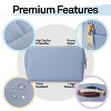 Mber Makeup Bag Travel Cosmetic Bags Zipper Makeup Pouch, Small Makeup Bag Organizer, Water Resistant Toiletry Pouch Bag for Small Toiletries, Blue - 4 of 4