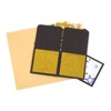 Unique Bargains 3D Handcrafted Pop-Out Funny Greeting Card Black Gold - 3 of 4
