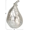 Storied Home Decorative Resin Figs, Silver Finish, Set of 5 - 2 of 4