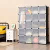 Tangkula 20 Cube Clothes Organizer Storage Cubes Portable Wardrobe Bedroom Storage Cubby - 2 of 4