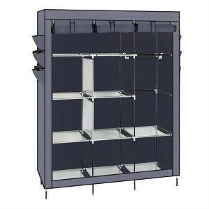 GustoWave 69" Storage Clothes Organizer, Portable Closet, Wardrobe Closet Organizer with Cover, Side Pockets, Large Capacity for Bedroom, Living Room - 1 of 4