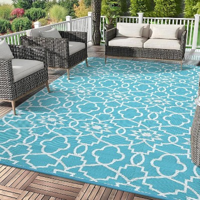 Millerloom Rug – Waterproof, Reversible Plastic Straw Patio Carpet, Easy Clean, All-Weather Outdoor Rug