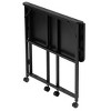 SEVOBAL Folding Tables Folding Desk Small Foldable, Folding Work Desk Office Desk Foldable Table For Home Office, Black, 39.37"*19.68"*28.34" - 2 of 4