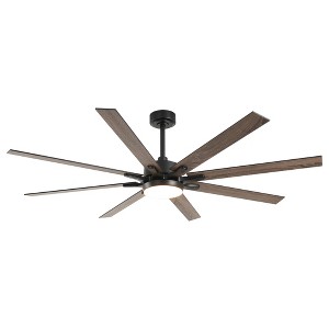 Parrot Uncle 65" Modern LED Windmill Ceiling Fan with Light and Remote-Three Color Temperature - 1 of 4