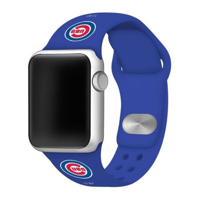 MLB Chicago Cubs Apple Watch Compatible Silicone Band 38mm - Blue