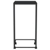 vidaXL Side Table with Wheels Black 15.7 in.x11.8 in.x25 in. Engineered Wood - 4 of 4