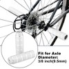 Unique Bargains Universal Aluminum Alloy BMX MTB Bicycle Rear Foot Pegs Footrests for 3/8" Axles 4 Pcs - 2 of 4