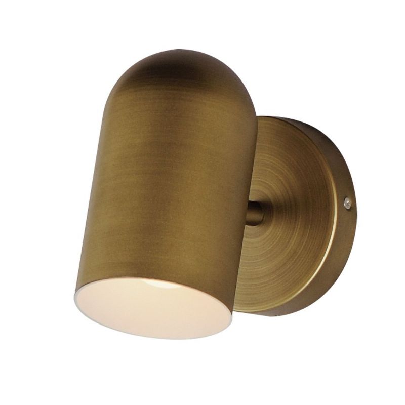 Maxim Lighting Spot Light 1 - Light Wall Light in  Natural Aged Brass, 1 of 2