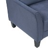 PAGED Upholstered Accent Chair Wood Living Room Chairs Contemporary Reading Chair with Slightly Flared Armrests and Plush Seat for Office - 4 of 4