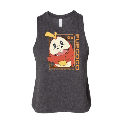 Women's - Pokémon - Fuecoco Stats Graphic Racerback Tank