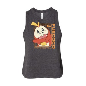 Women's - Pokémon - Fuecoco Stats Graphic Racerback Tank - 1 of 2