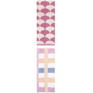REGALWOVEN Geometric Cotton Soft Absorbent Decorative Hand Towel Set for Bathroom 13" x 29" 2 Pcs - 1 of 4