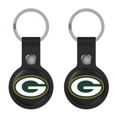 Keyscaper NFL NFC Teams Insignia Black Airtag Holder 2-Pack