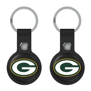 Keyscaper NFL NFC Teams Insignia Black Airtag Holder 2-Pack - 1 of 4
