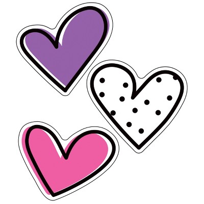 Carson Dellosa Education Doodle Hearts Cutouts (36 cut-outs)