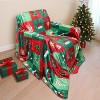 Lomsoe Cozy Printed Blanket Blanket, Flannel Throw Size for Home Decoration, Ultra Soft Throw, Christmas Light. - 2 of 4