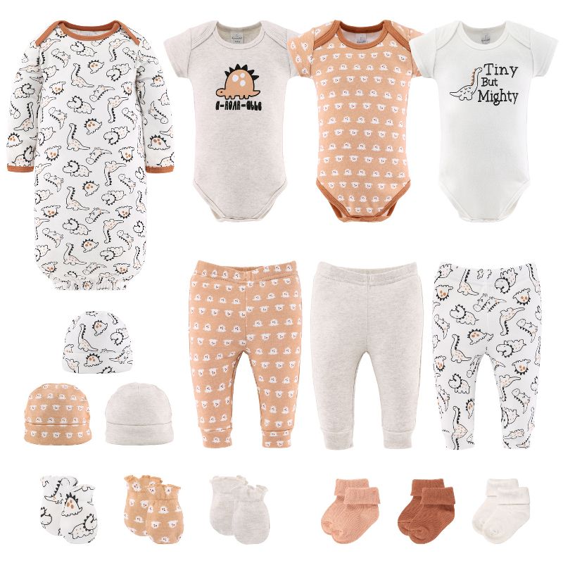 The Peanutshell Tiny Dino 16-Piece Layette Gift Set, 1 of 8