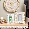 Mango Wood Scroll Handmade Intricate Traditional Carved 1 Slot Photo Frame White - Olivia & May - 2 of 4