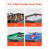 VEVOR 4-in-1 Combo Game Table Set, 48" Air Hockey Table, Multi Combination Table with Air Hockey, Pool Billiard, Foosball, Ping Pong, Grey - 3 of 4