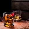JoyJolt Afina Scotch Glasses, Old Fashioned Glasses - Set of 2 Whiskey Glass for Liquor - 10-Ounce - 2 of 4