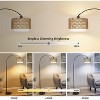Arc Floor Lamp with Remote Control, Dimmable LED Floor Lamp with 3 Color Temperature, Standing Tall Pole Lamp for Living Room Bedroom,Gold - 3 of 4