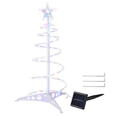 Yescom Munchkin 2ft Spiral Tree for Indoo forr Outdoor Holiday Christmas Decoration Multi-Color Multicolor