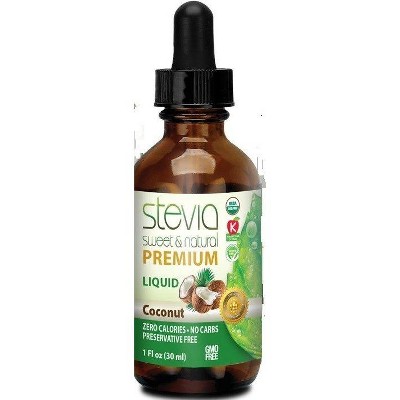 Stevia Sweet & Natural Coconut by Stevia International  -  1 oz Liquid