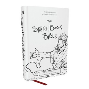 The Sketchbook Bible: The Complete Bible with Hundreds of Illustrations (Nkjv, Hardcover, Red Letter, Comfort Print) - by  Thomas Nelson - 1 of 1