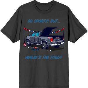 Go Sports! But Where's the Food? Adult Crew Neck Short Sleeve Tee - 1 of 2