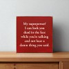 Slickblue My Superpower Quote Sign – Funny Wood Plaque – 7x7 Rustic Humor for Shelf or Desk Décor, Color Options - 2 of 3
