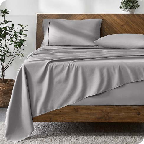 Bare Home Double Brushed Sheet Set Twin - White