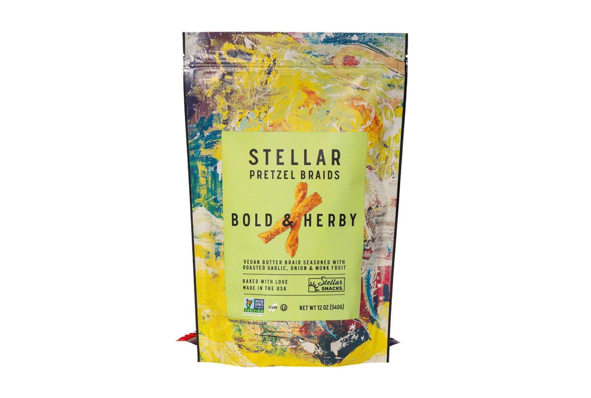 Stellar Snacks Bold & Herby Pretzel Braid - 12oz