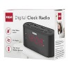 RCA Digital Radio Alarm Clock with Large Numbers, RC551 in Black - 2 of 4