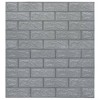 vidaXL 3D Wallpaper Bricks Self-adhesive 10 pcs Anthracite - 3 of 4