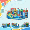 Resenkos Bounce House, Inflatable Bouncer,6-in-1 Inflatable Bounce House with Slide, Climbing Wall, Water Cannon, Inflation with Inflator Multi-color - 2 of 4