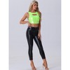 INSPIRE CHIC Women's Metallic Sleeveless Cut Out Party Holographic Crop Tank Tops - 4 of 4