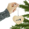 Brandeis University Secondary Logo Heart Love Wood Christmas Tree Holiday Ornament - 3 of 3