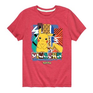 Boys' - Pokémon - Pikachu Pattern Short Sleeve Graphic T-Shirt - 1 of 4